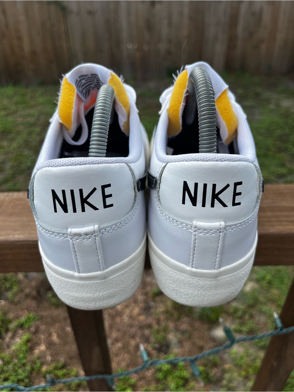 Nike Blazer Platform Sneaker Lace Up Shoes White Black Swoosh Women’s 9 - Picture 5 of 11